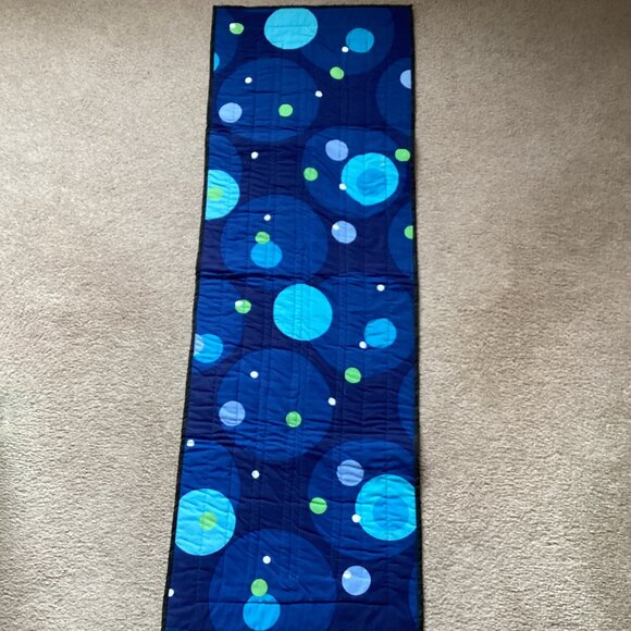 Handmade Rectangle Reversable Table Runner Topper Recycled Jeans Table Linens - Picture 5 of 5
